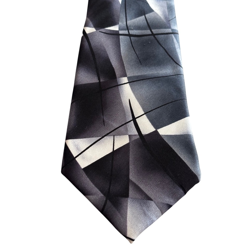 J Garcia Lady With Argyle Socks Collection 59 Mens Silk Abstract‎ Tie